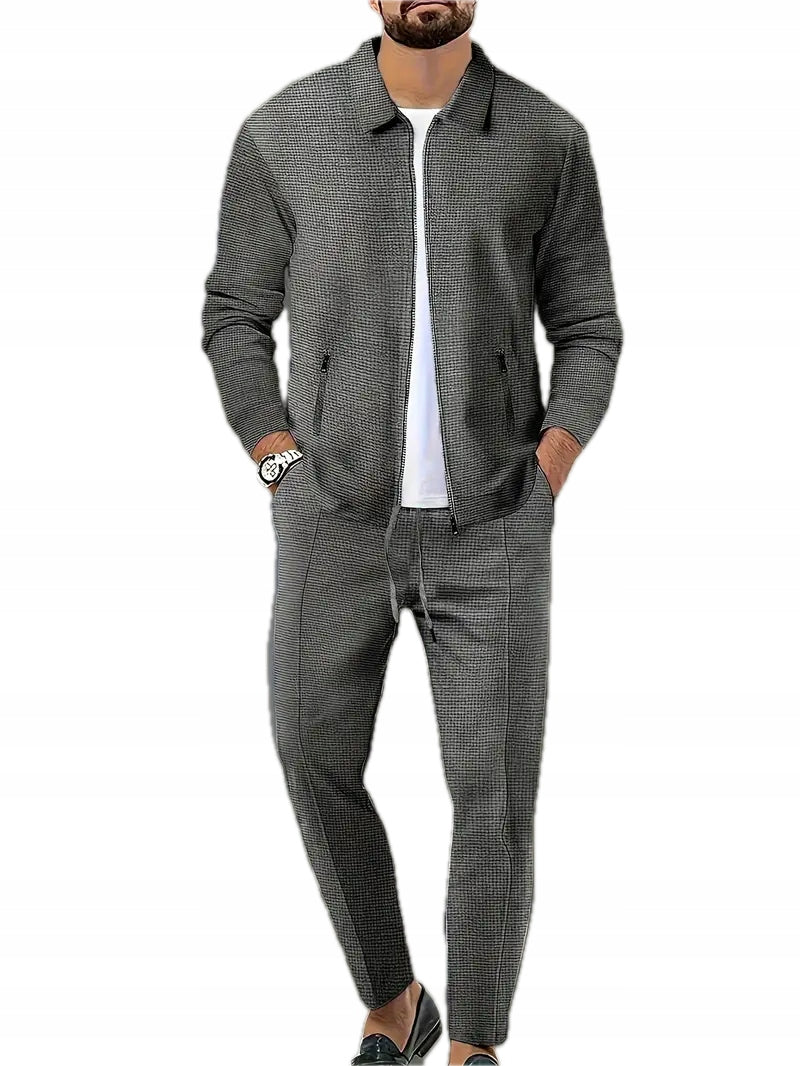 Komplet Męski Bluza + Spodnie na Zamek - Old Money