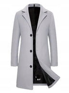 Męski Płaszcz Jednorzędowy