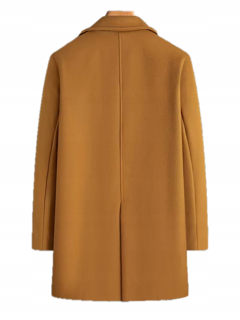 Męski Płaszcz Dwurzędowy