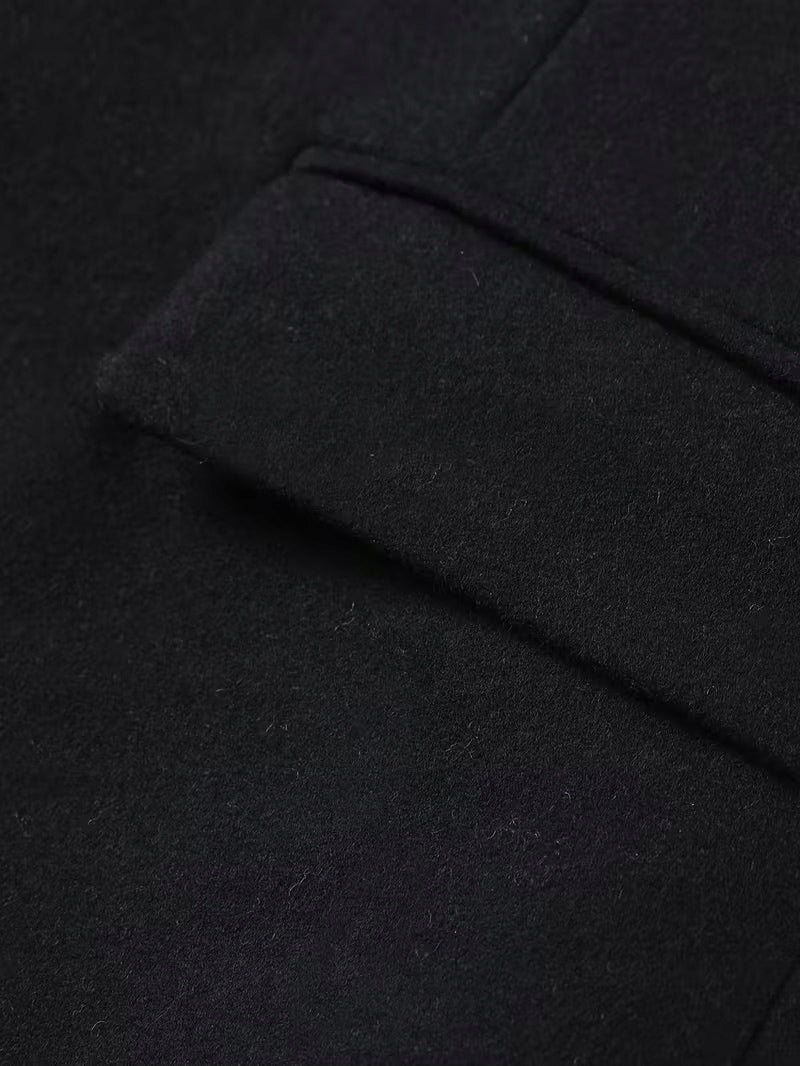 Męski Płaszcz z Wełną