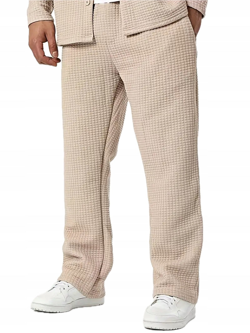 Męski Zestaw Koszula i Spodnie Casual - Old Money