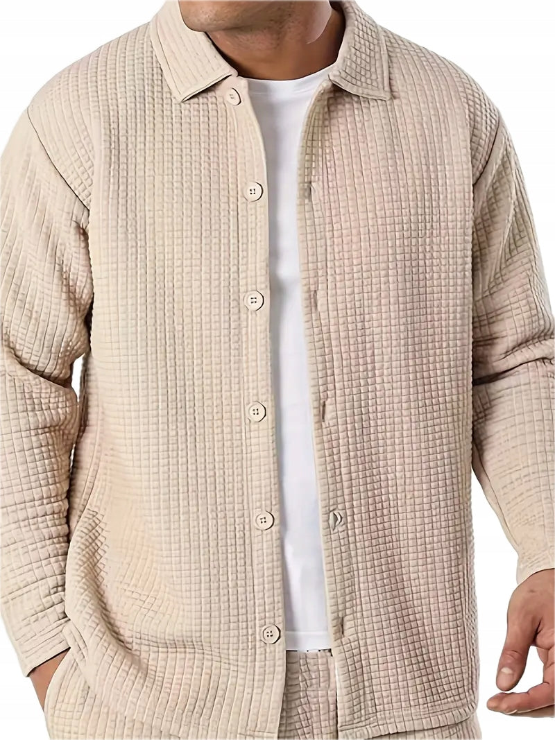 Męski Zestaw Koszula i Spodnie Casual - Old Money