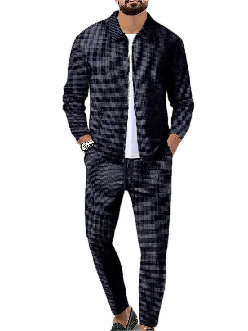 Komplet Męski Bluza + Spodnie na Zamek - Old Money