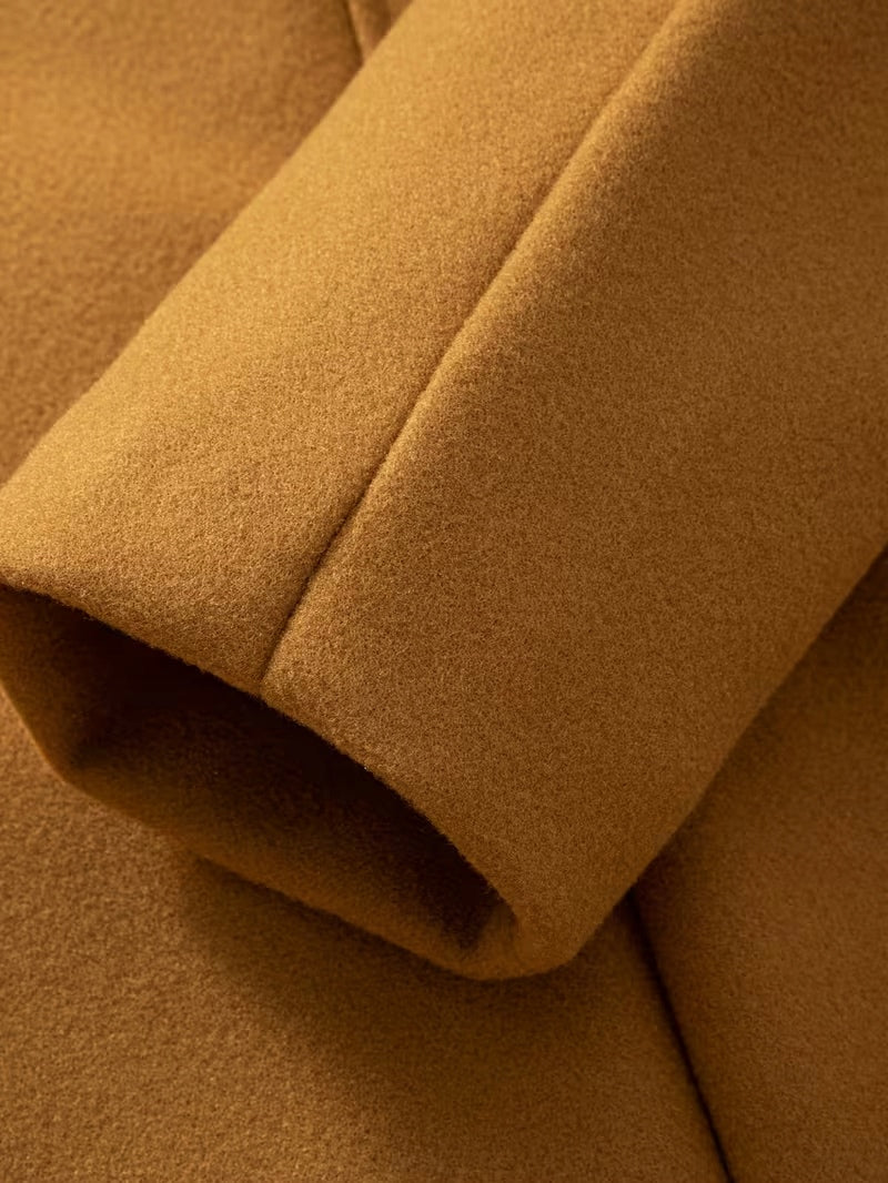 Męski Płaszcz Dwurzędowy