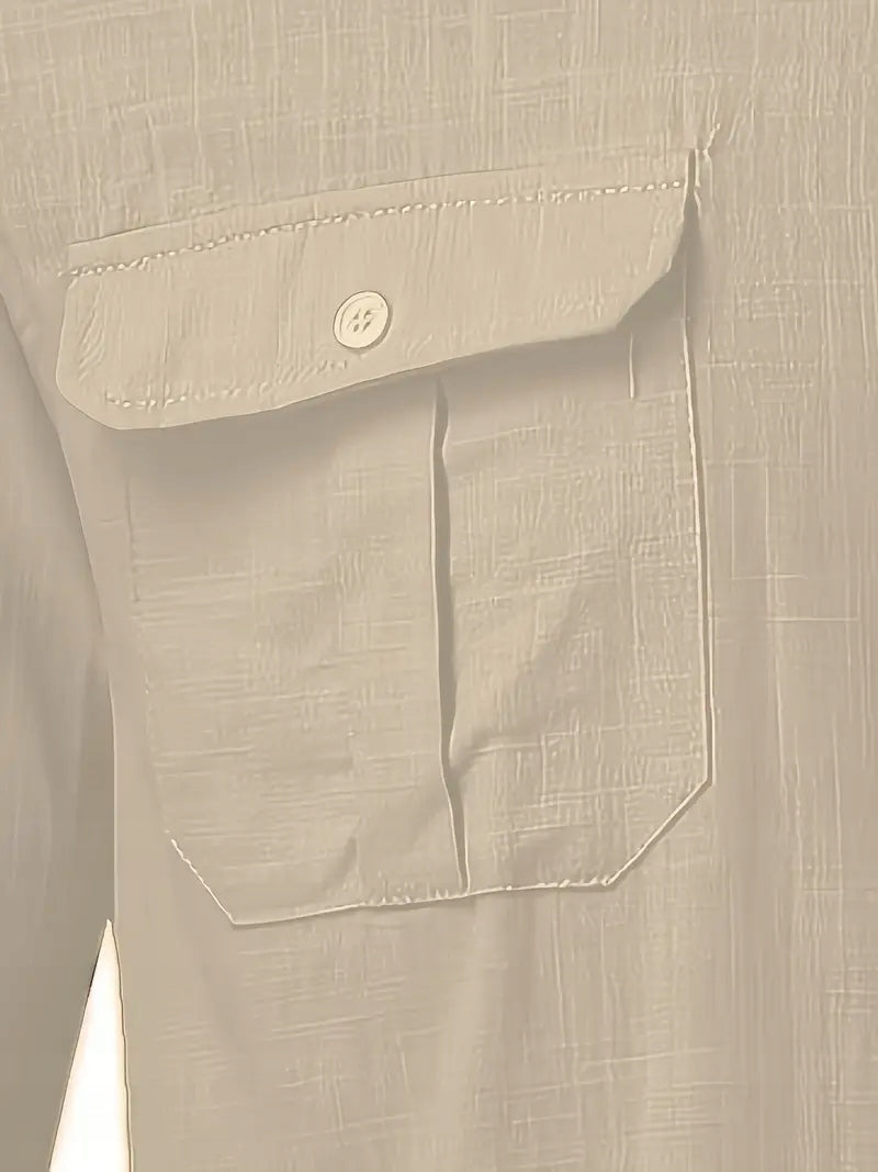 Męska Koszula Formalna i Casual z Długim Rękawem - Old Money