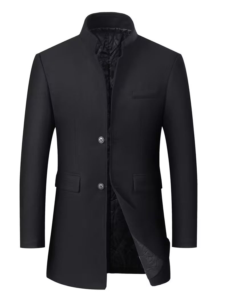 Męski Płaszcz z Wełną