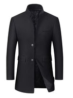 Męski Płaszcz z Wełną