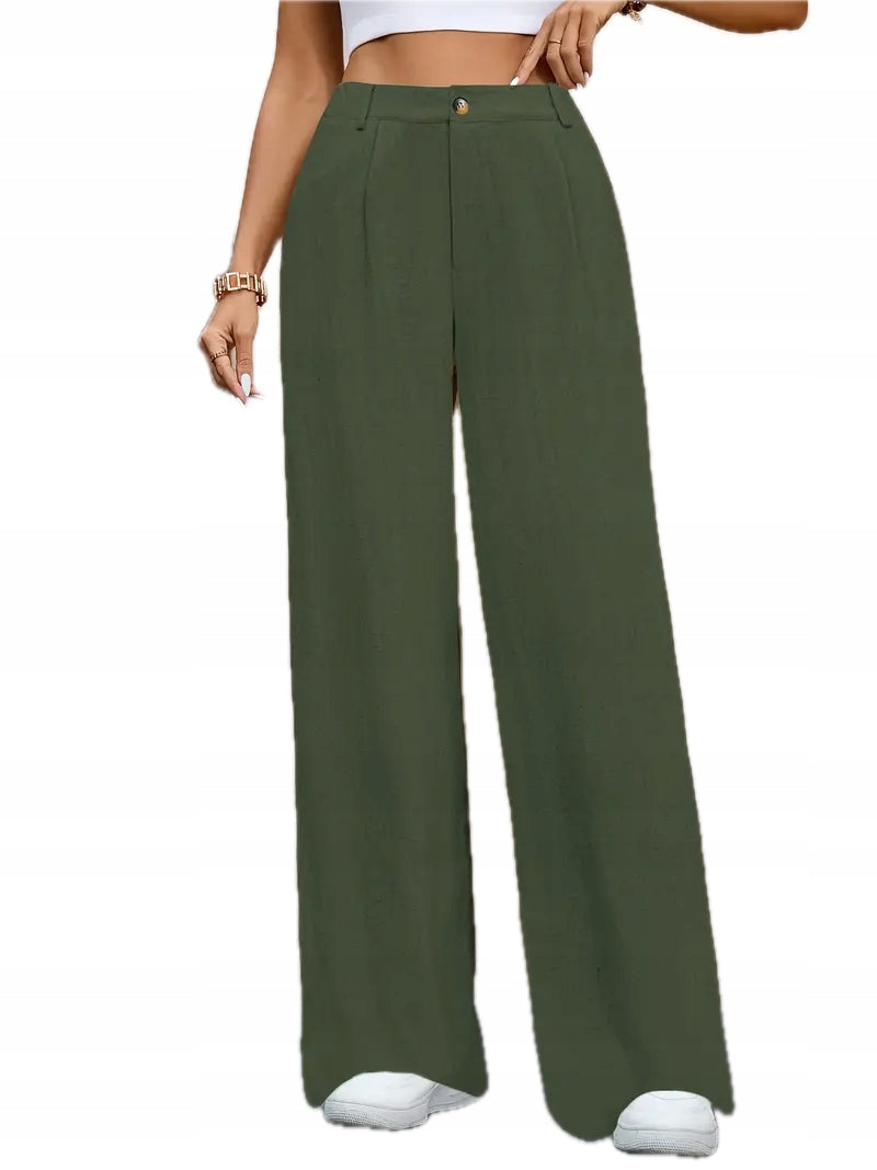 Damskie Spodnie z Lnu