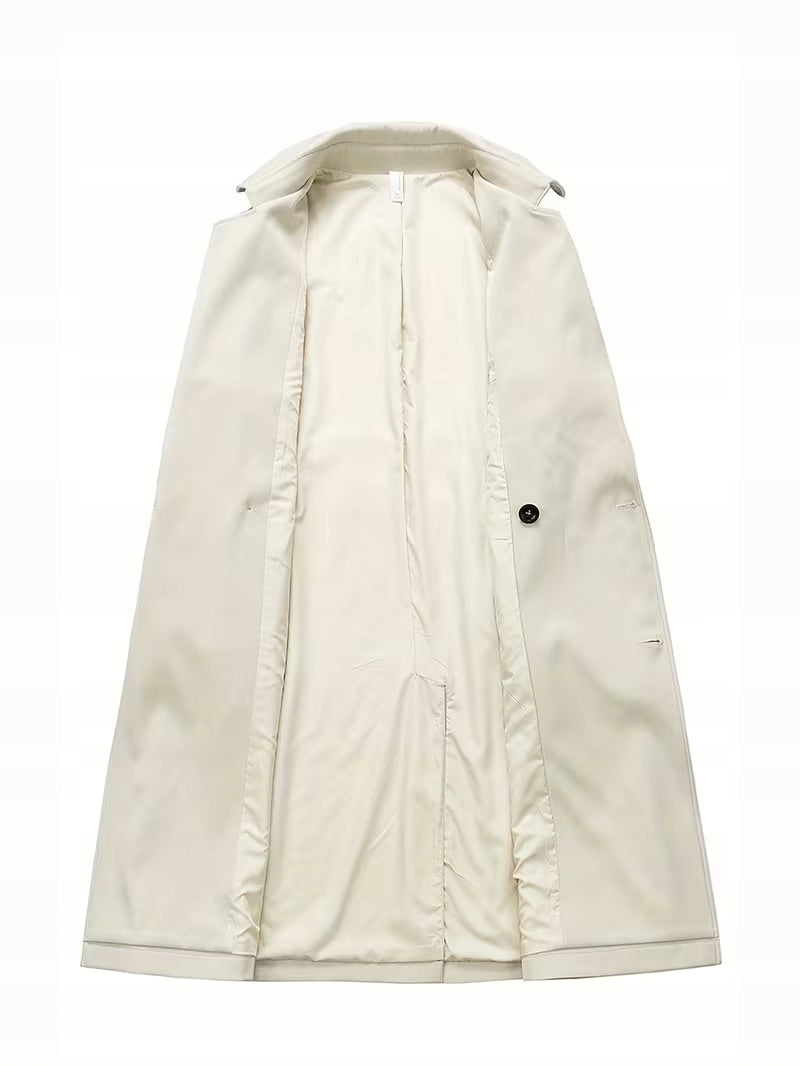 Męski Trencz Dwurzędowy