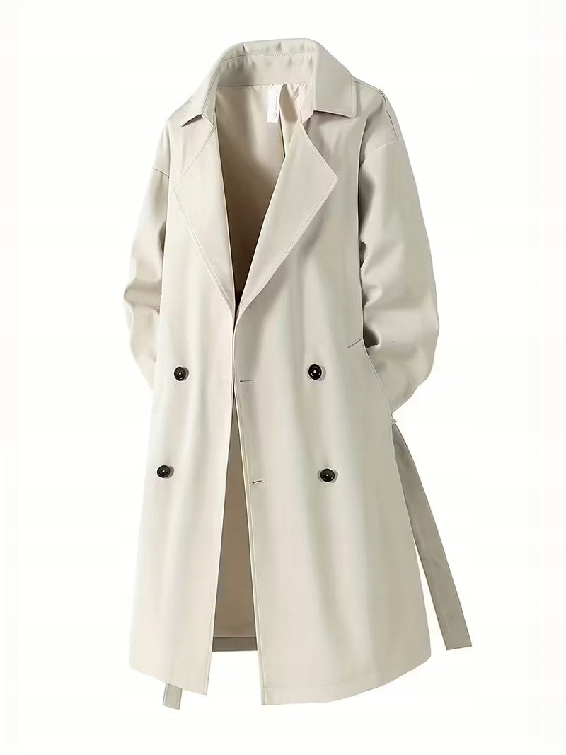 Męski Trencz Dwurzędowy