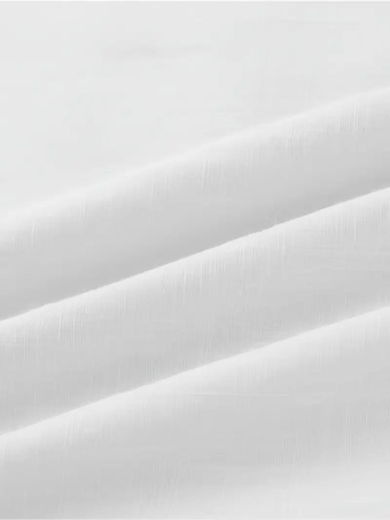 Męska Koszula Wakacyjna z Długim Rękawem Bawełniano-Lniana - Old Money