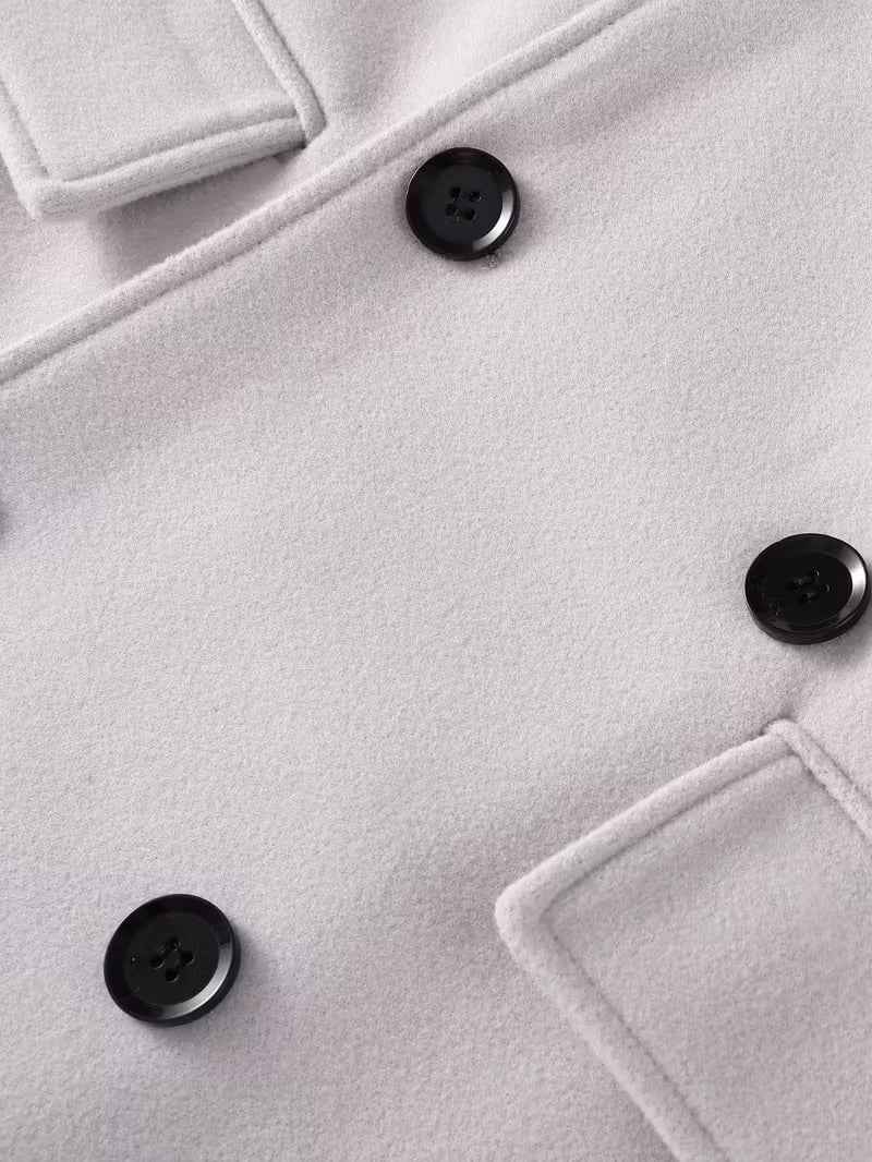 Męski Długi Płaszcz Trench Elegancki Płaszcz - Old Money