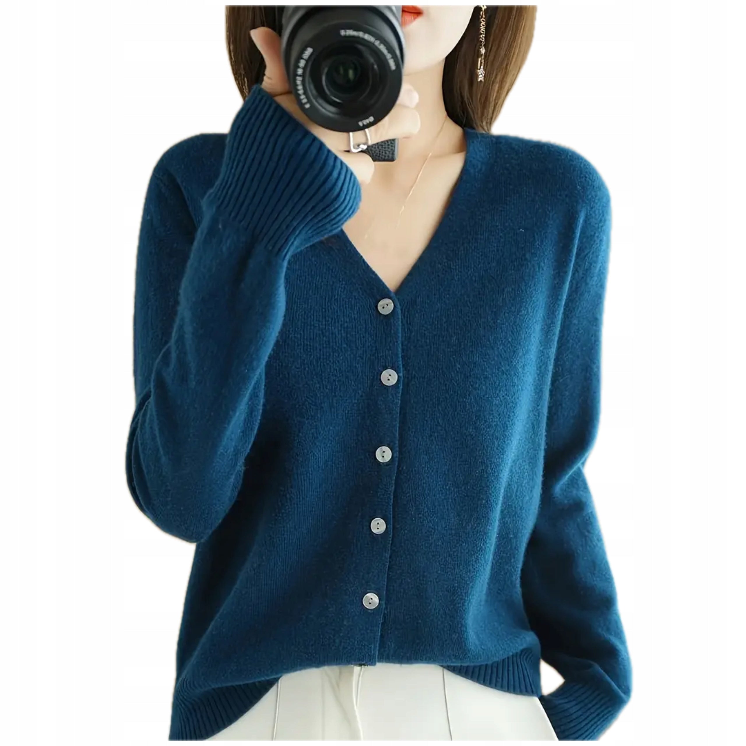 Damski Kardigan z Wiskozą