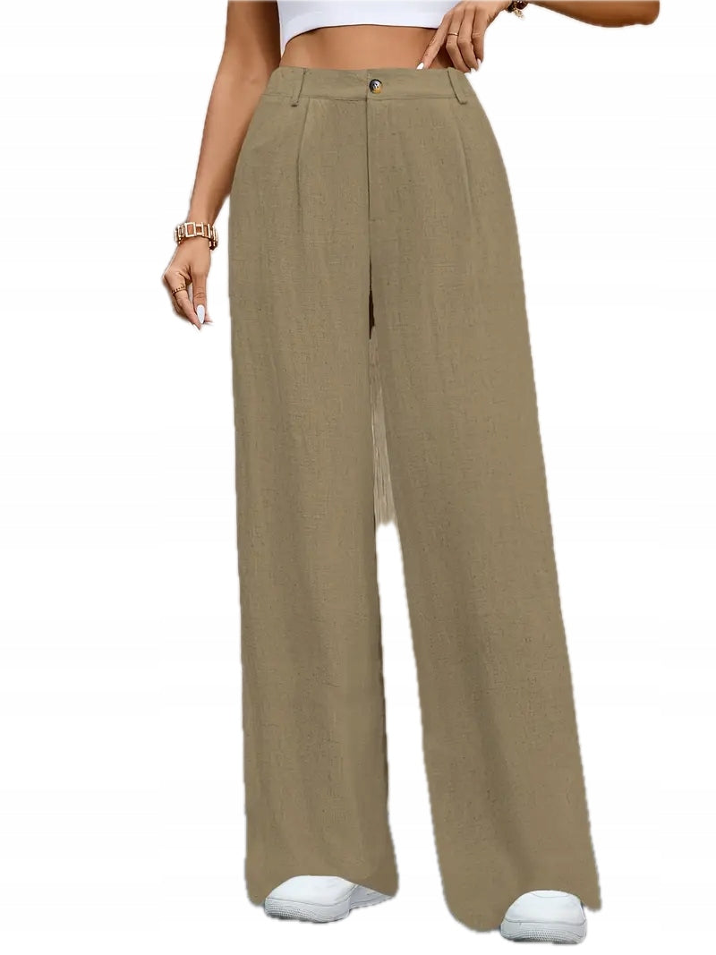 Damskie Spodnie z Lnu