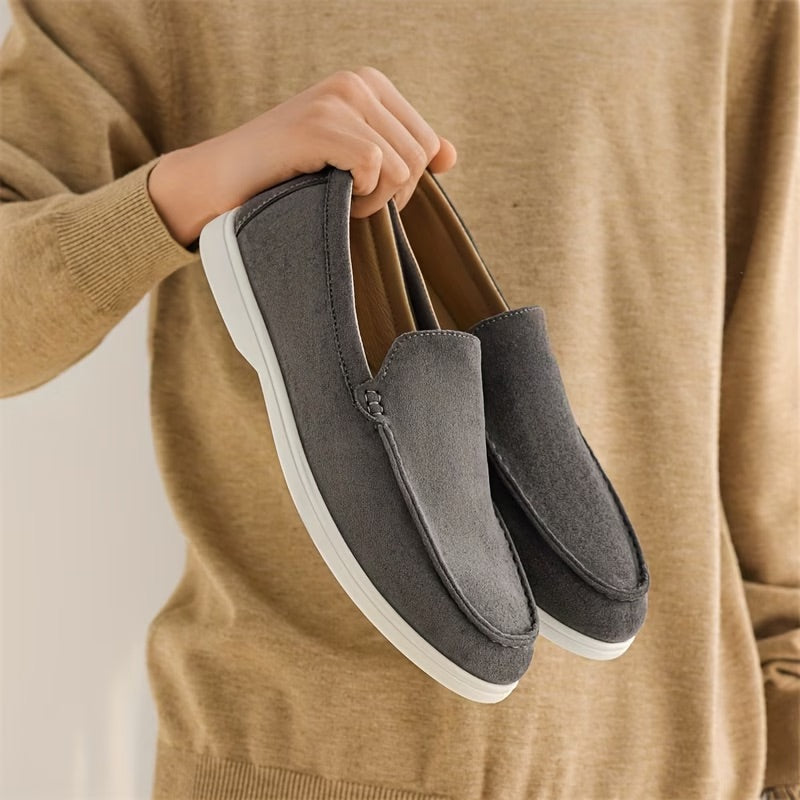 Męskie mokasyny slip-on minimalistyczne – Old Money