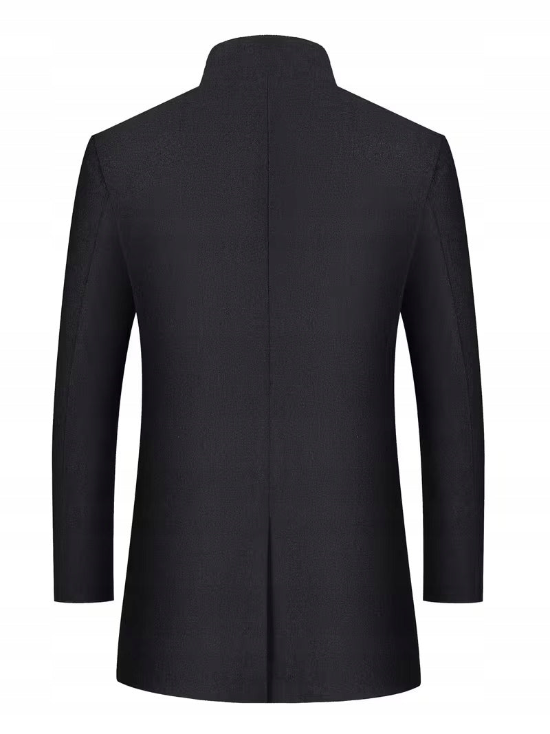 Męski Płaszcz z Wełną