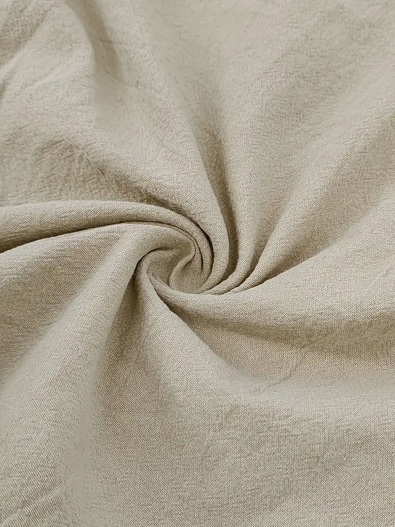 Męska Koszula Lniana z Krótkim Rękawem i Kieszenią – Old Money