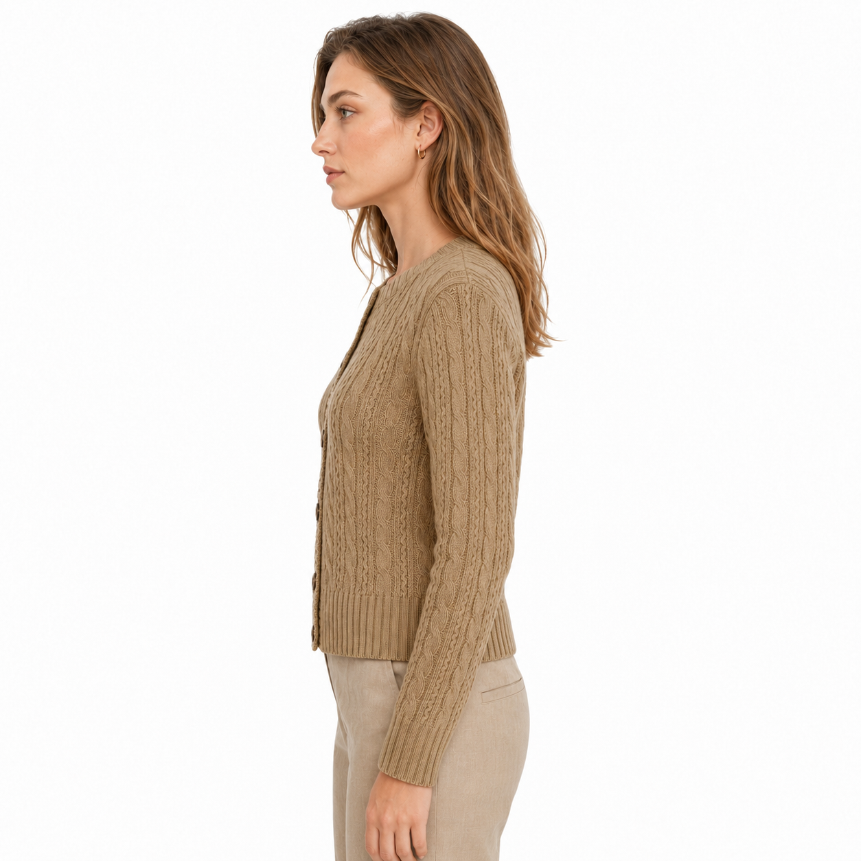 Damski Kardigan w Jodełkę Kristen
