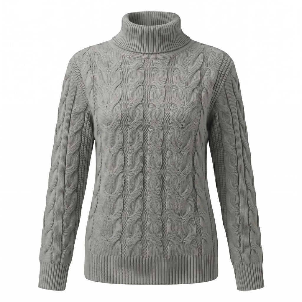 Damski Sweter z Golfem Aura