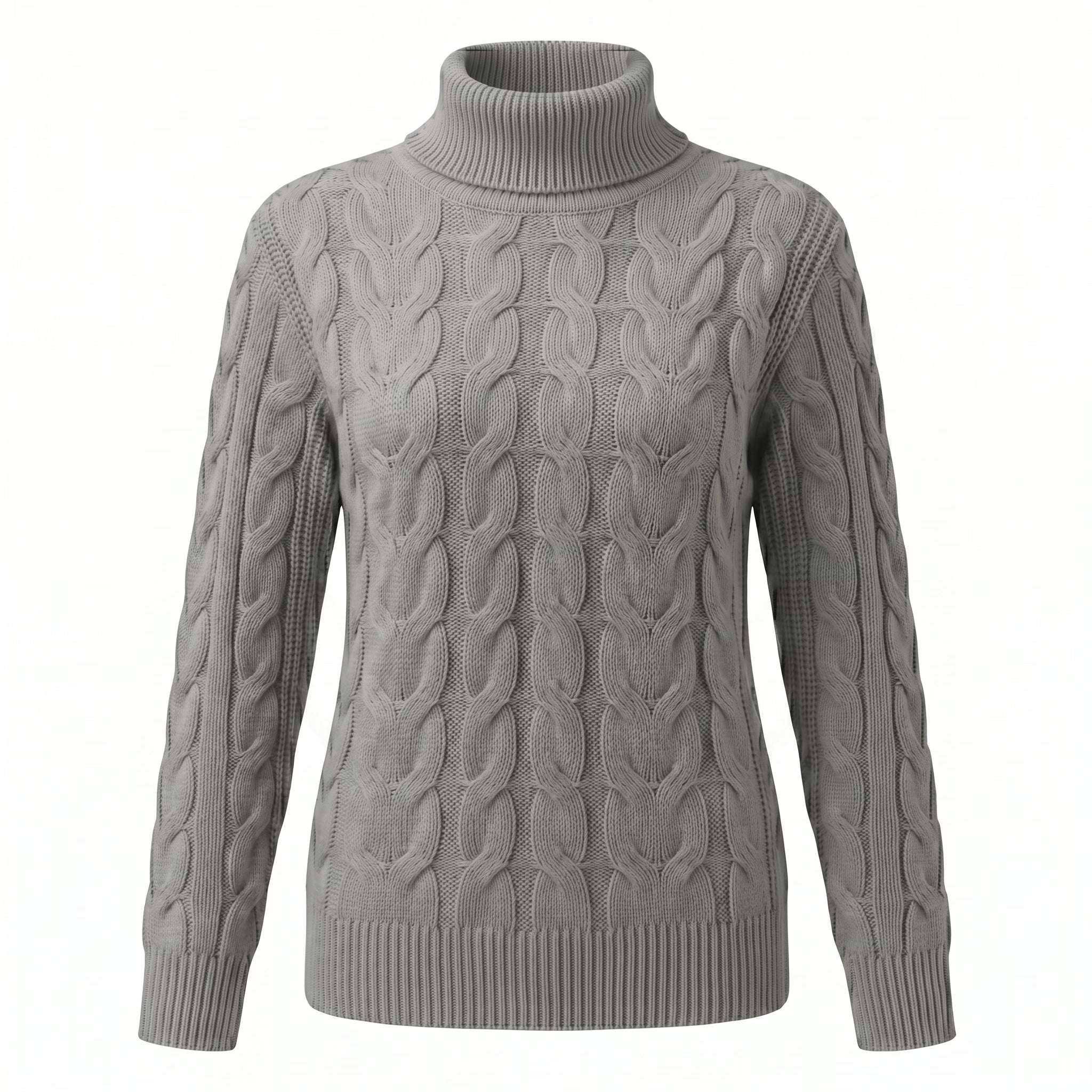 Damski Sweter z Golfem Aura