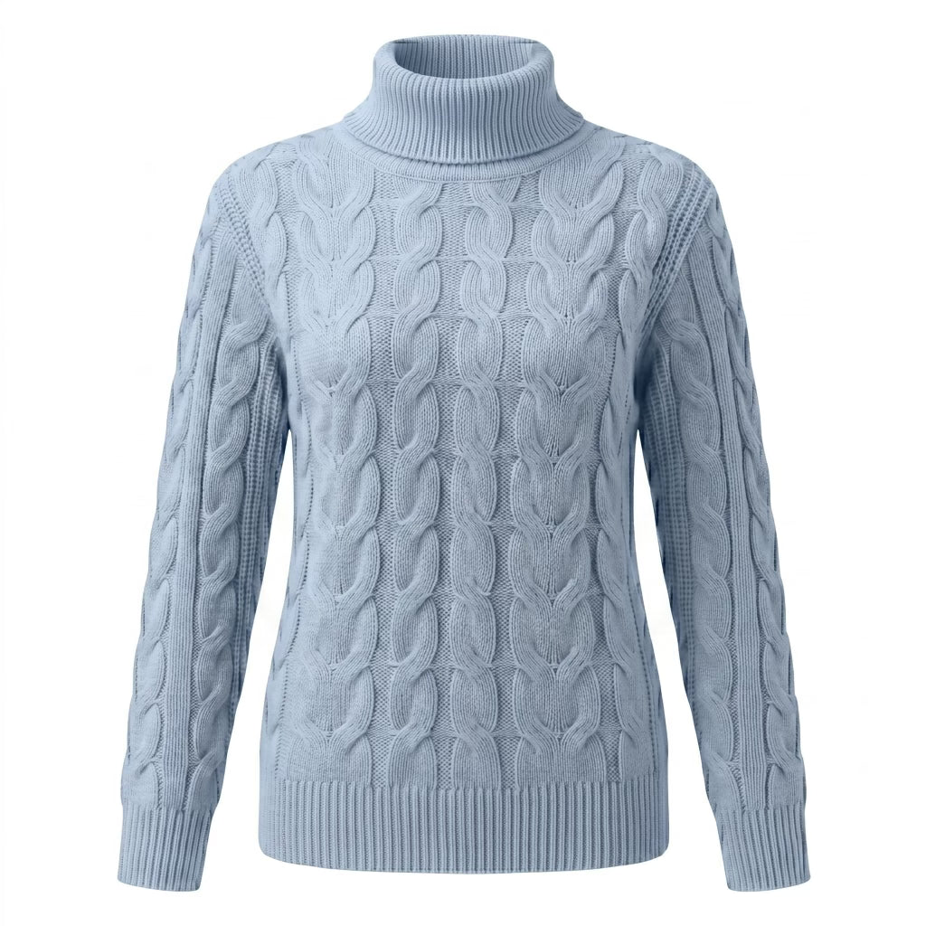 Damski Sweter z Golfem Aura