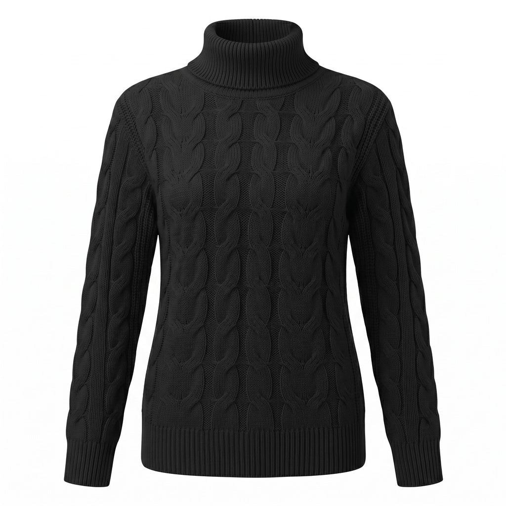 Damski Sweter z Golfem Aura