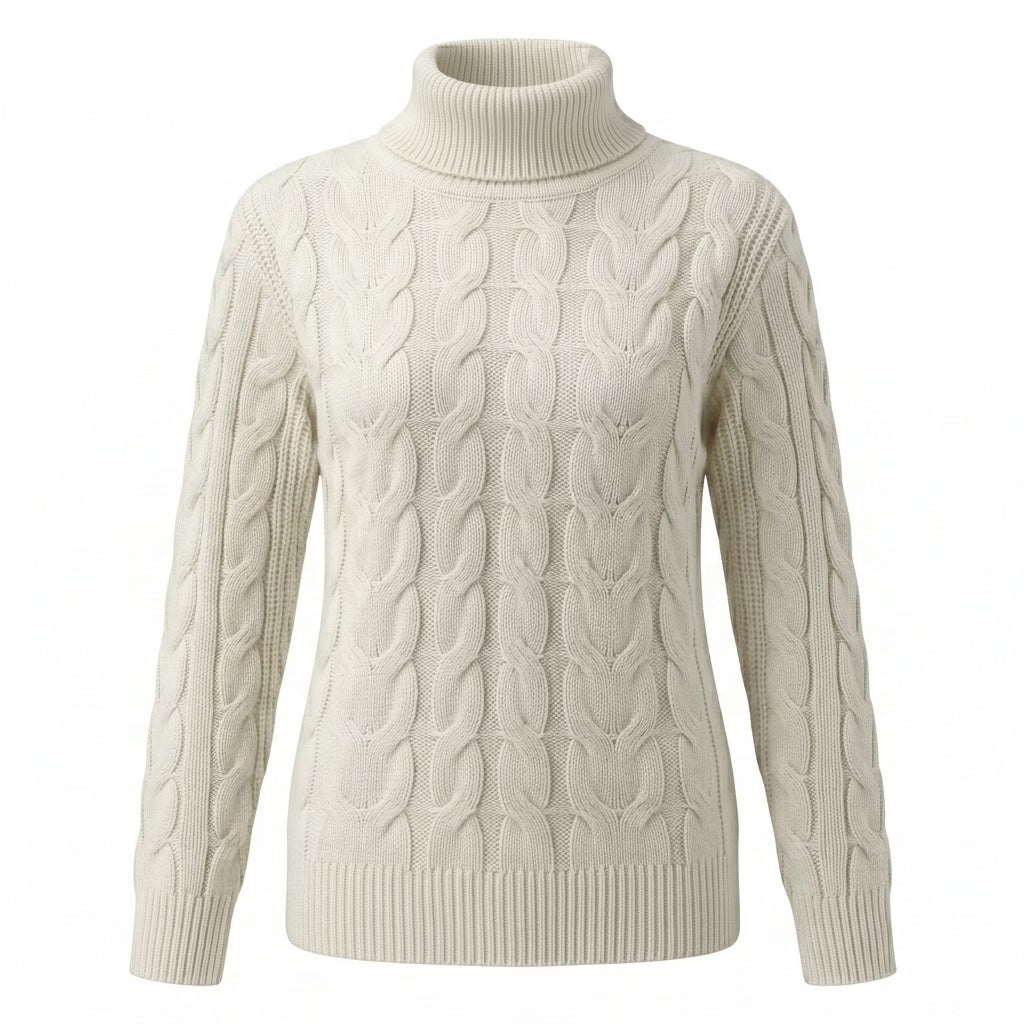 Damski Sweter z Golfem Aura