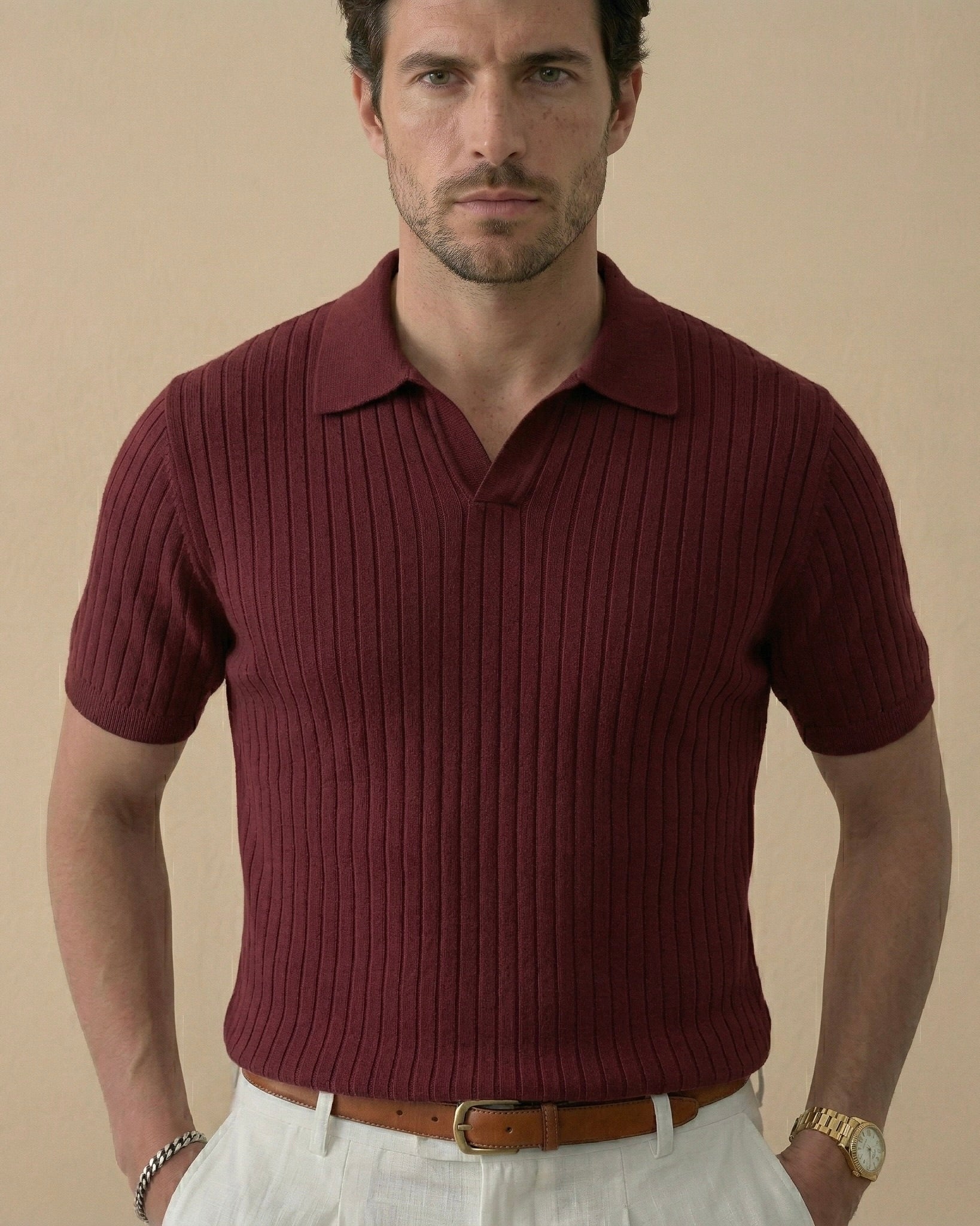 Męska Koszulka Polo z Wiskozą