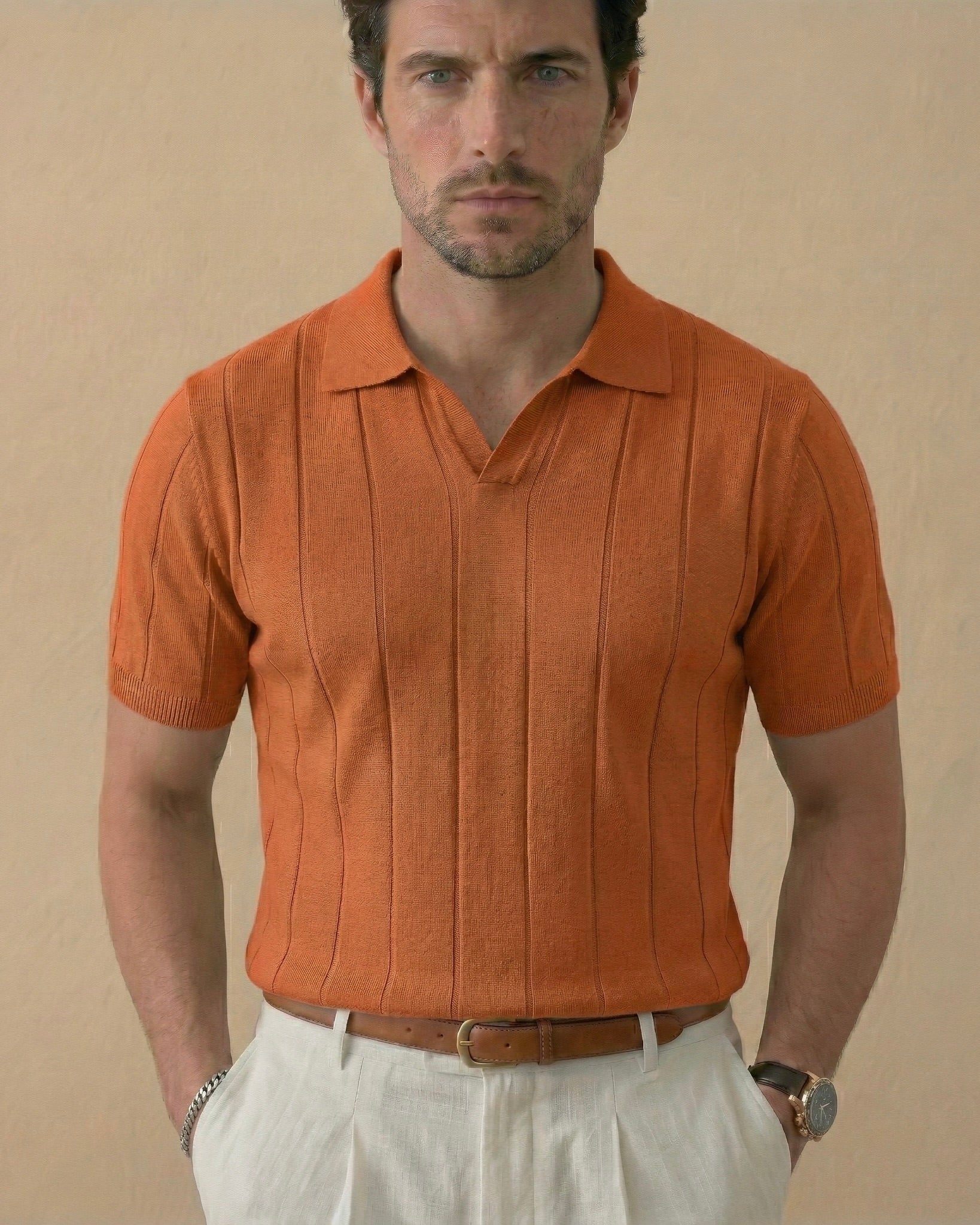 Męska Koszulka Polo z Wiskozą