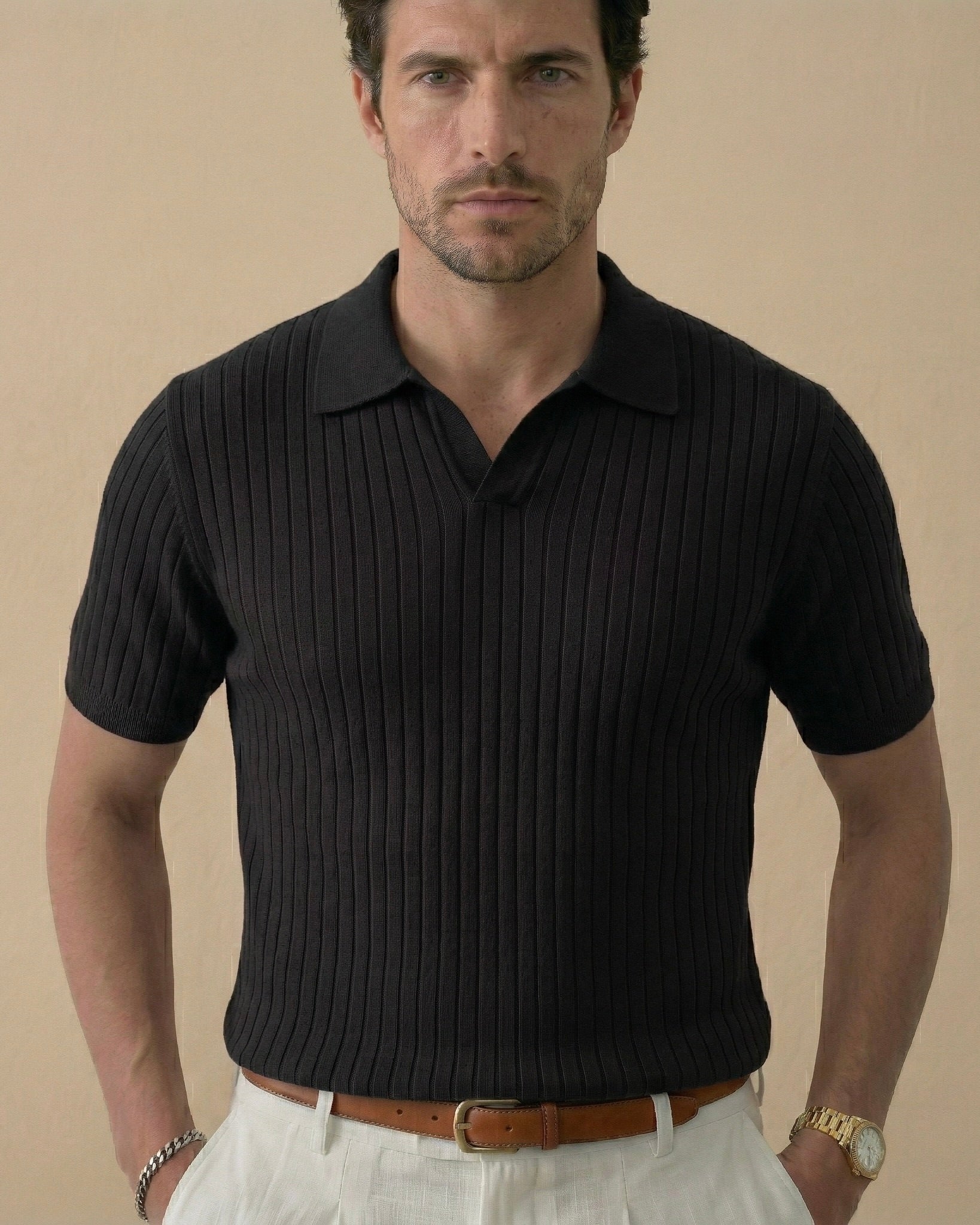 Męska Koszulka Polo z Wiskozą