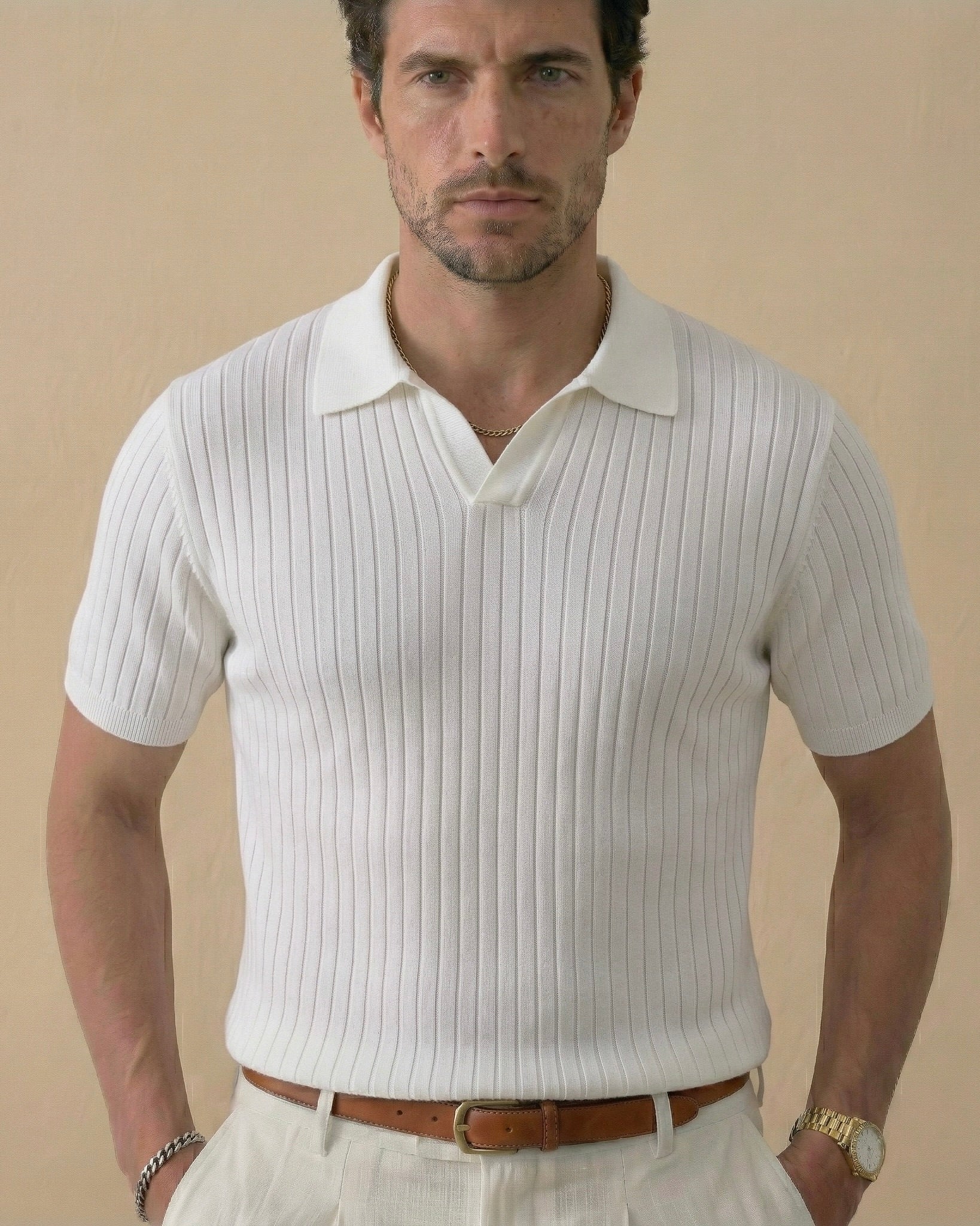 Męska Koszulka Polo z Wiskozą