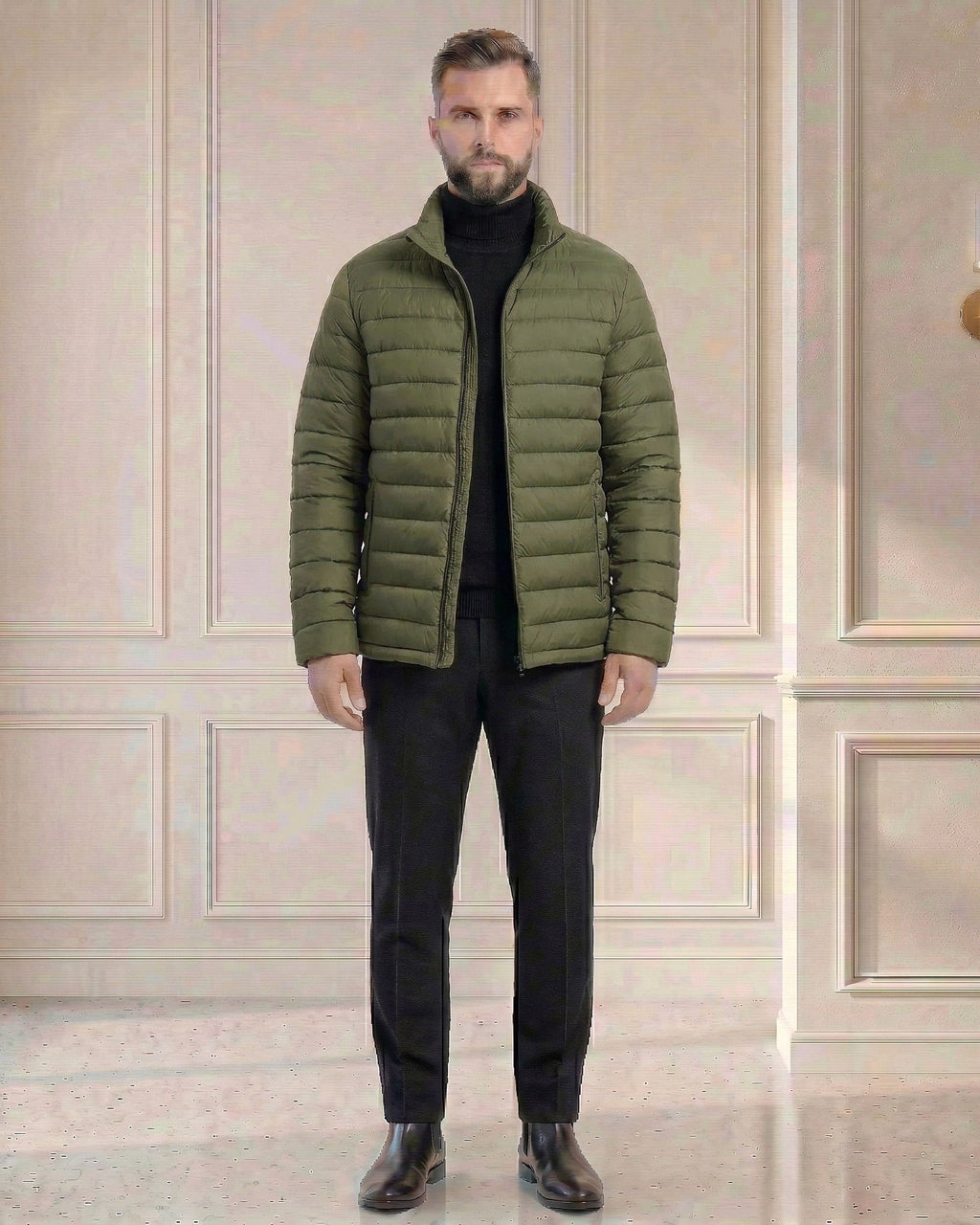 Męska Kurtka Pikowana