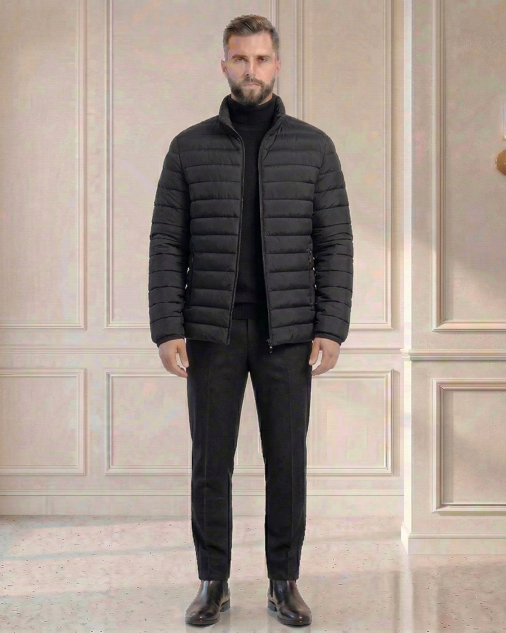 Męska Kurtka Pikowana
