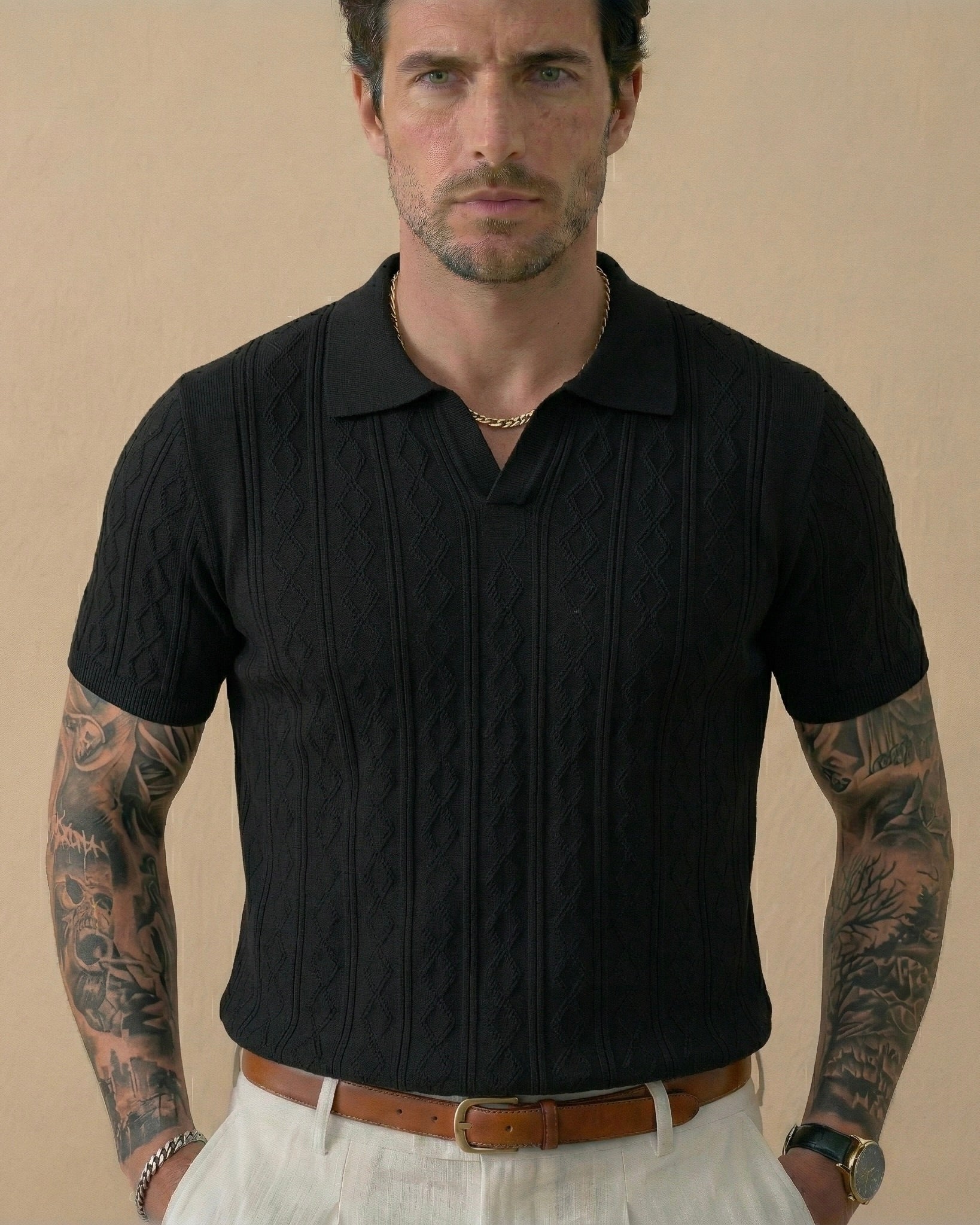 Męska Letnia Koszulka Polo z Wiskozą