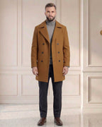 Męski Płaszcz Dwurzędowy