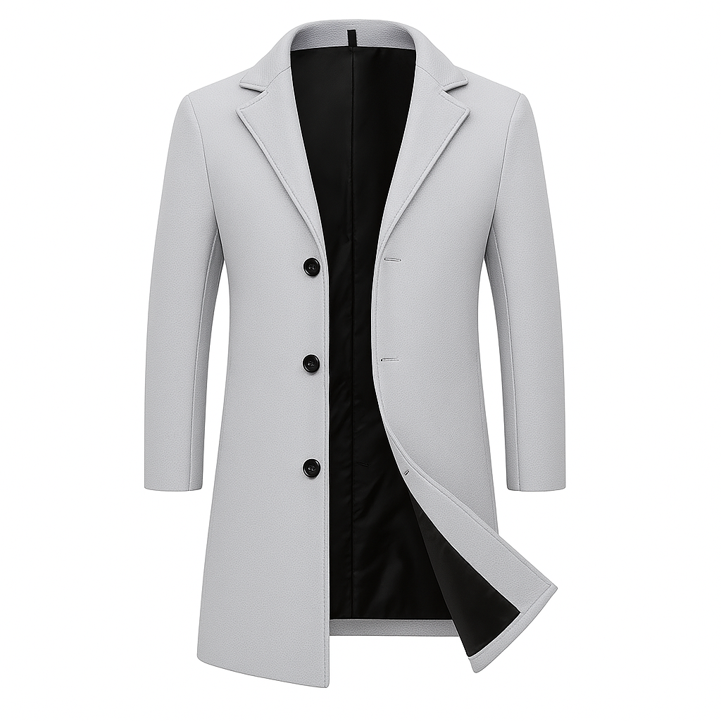 Męski Płaszcz Jednorzędowy Franco