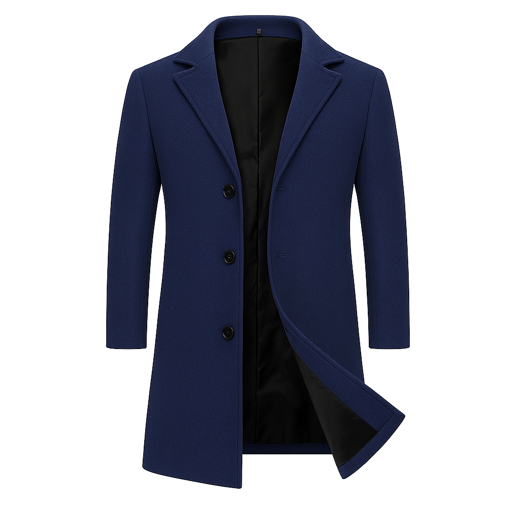 Męski Płaszcz Jednorzędowy Franco