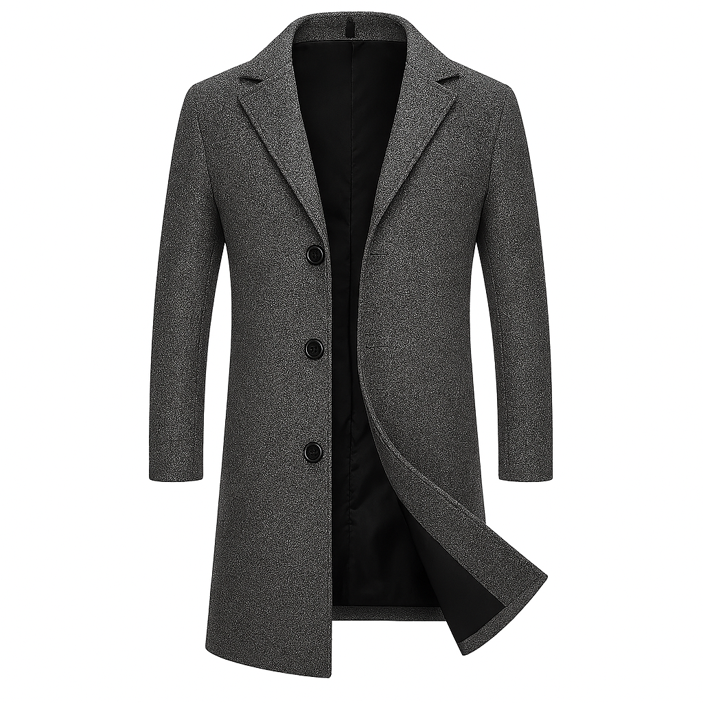 Męski Płaszcz Jednorzędowy Franco