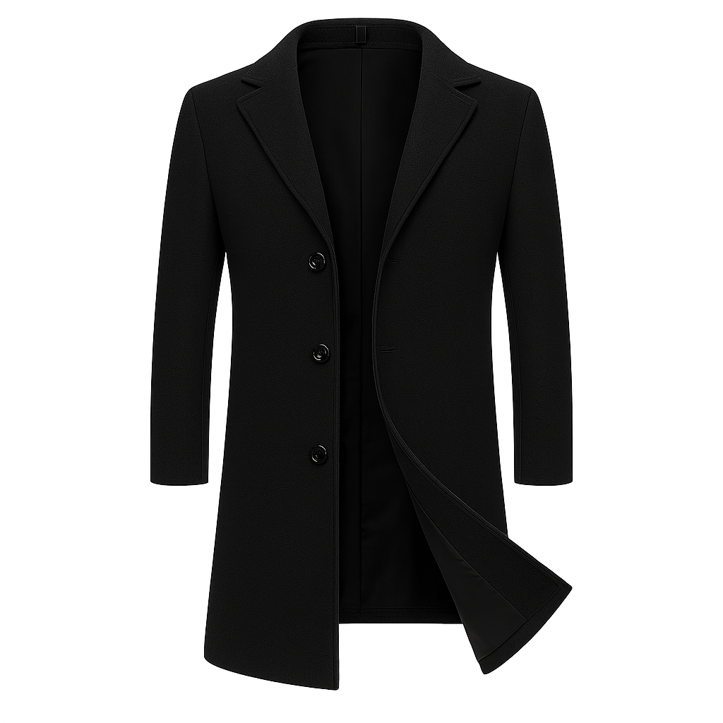 Męski Płaszcz Jednorzędowy Franco