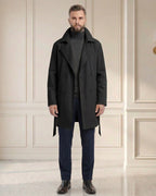 Męski Trencz Dwurzędowy