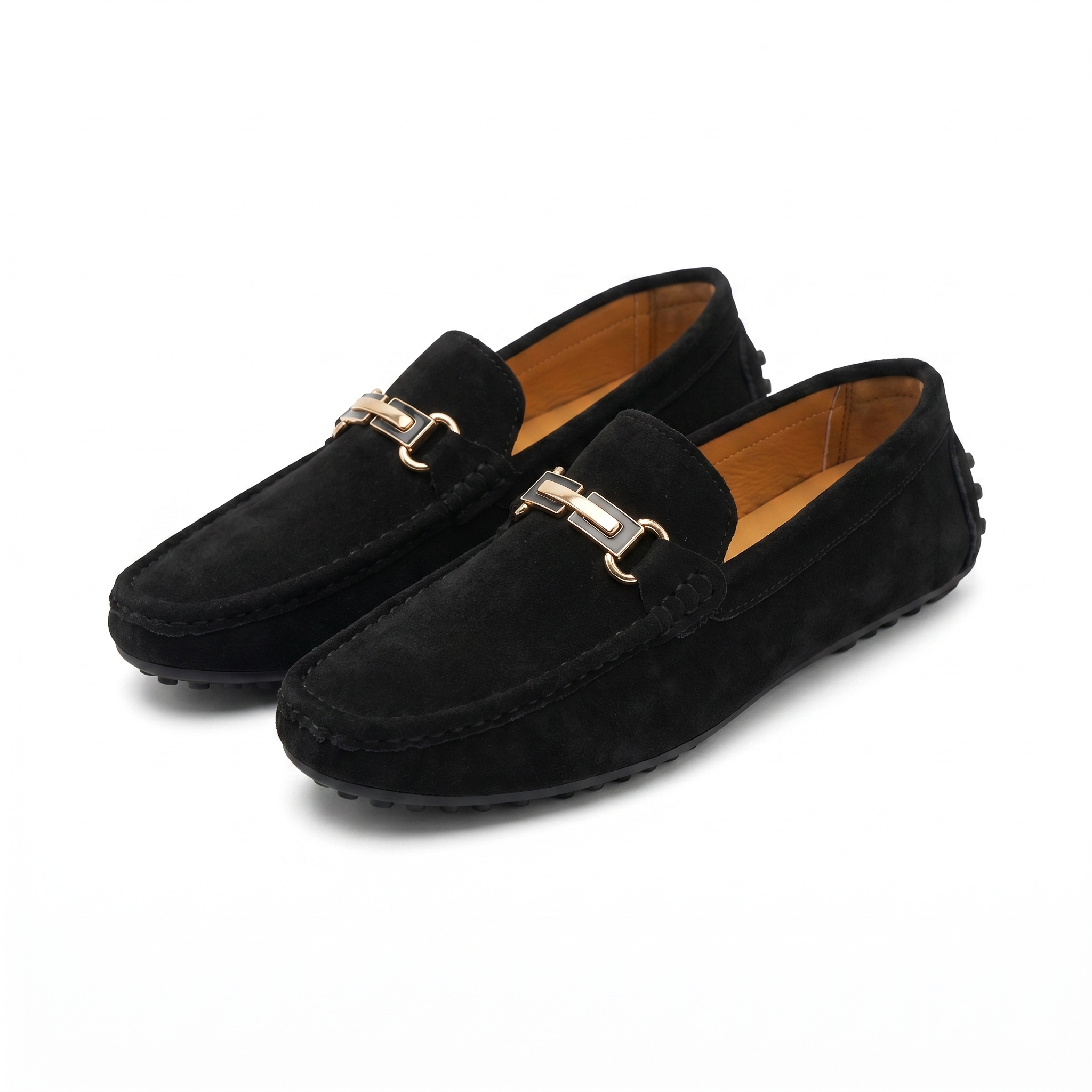 Men's Slip-On Moccasins with Buckle - Old Money 