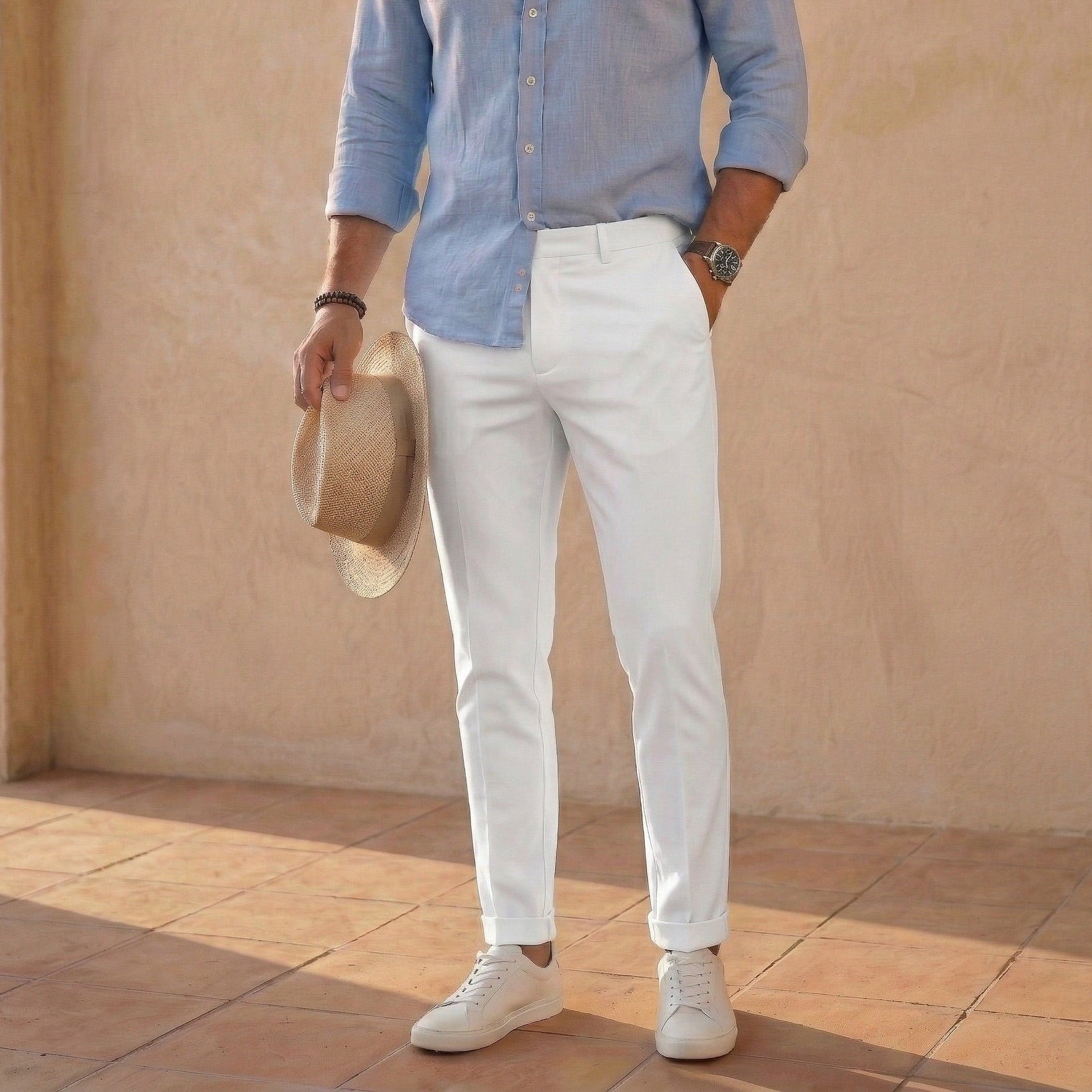 Męskie Spodnie Slim Fit