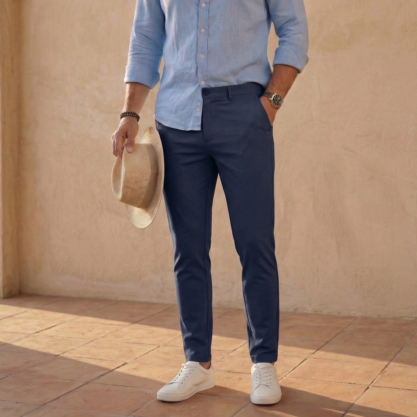 Męskie Spodnie Slim Fit