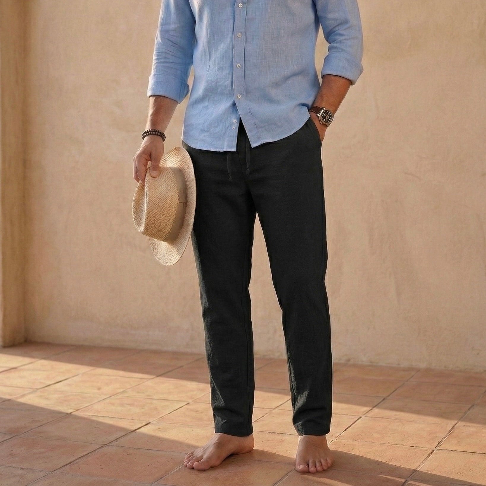 Męskie Spodnie z Bawełny