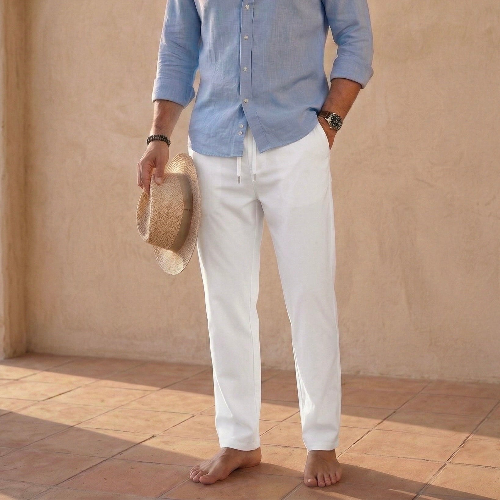 Męskie Spodnie z Bawełny