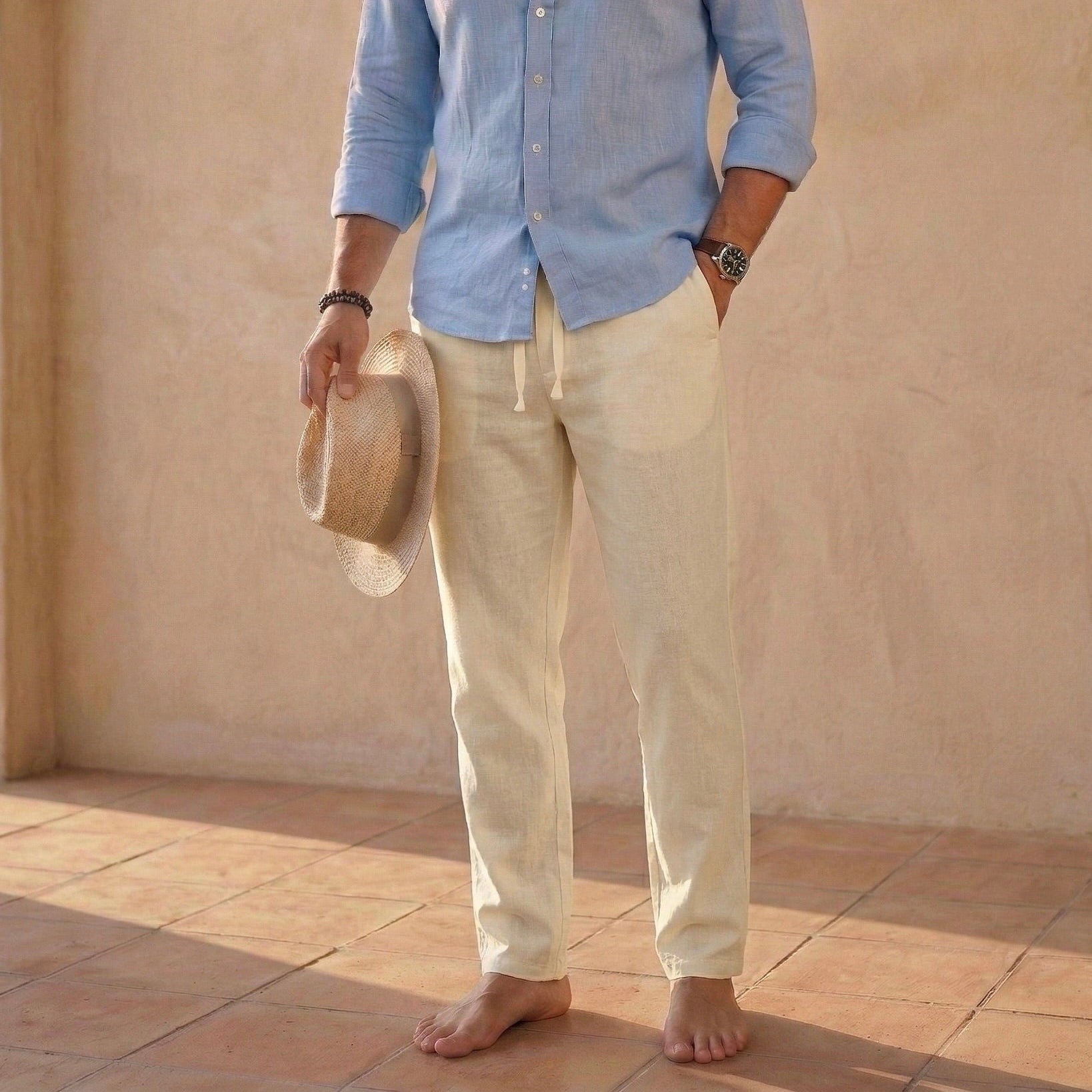 Męskie Spodnie z Bawełny