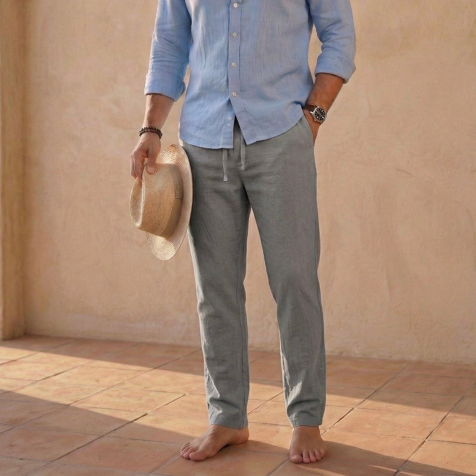 Męskie Spodnie z Bawełny