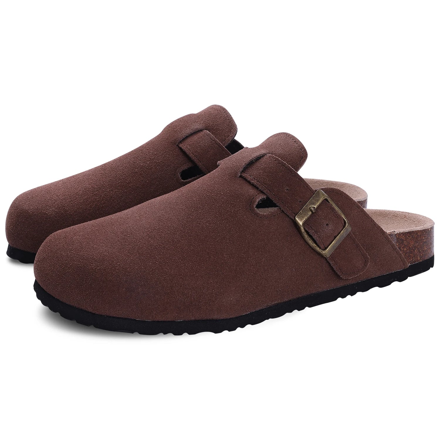 Mule Zamszowe z Krowiej Skóry Luca