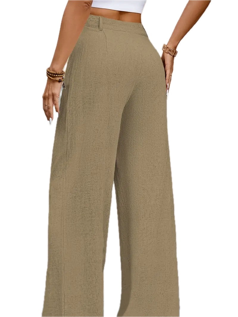 Damskie Spodnie z Lnu