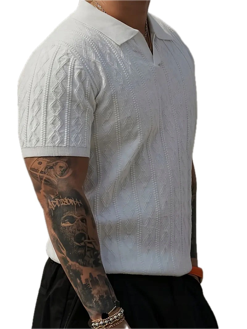 Letnia Koszulka Polo z Kołnierzem - Old Money